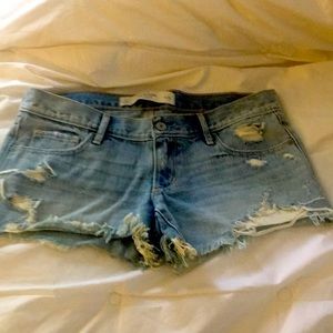 Abercrombie & Fitch.  Low rise /Cut off Jean shorts size 2 waist 26